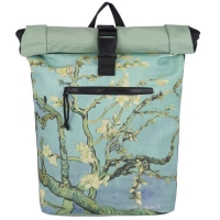 New-Rebels 'Mart Art - New York' Rolltop Rucksack 16l almond blossoms