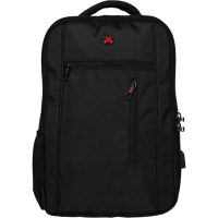 Travel ´N´ Meet Rucksack aus Spinnstoff Schwarz
