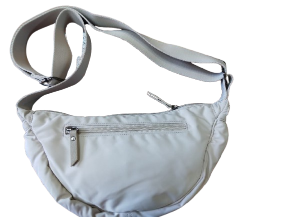 New Bags Schultertasche Bananabag klein super leicht cream
