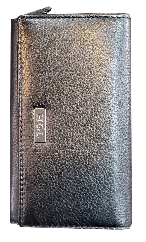 HGL Überschlagbörse, RFID-Schutz echt Leder schwarz