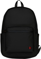 Travel`n`Meet Rucksack aus Spinnstoff m. Laptopfach schwarz