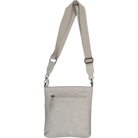 New Bags Schultertasche aus PU lightgrey