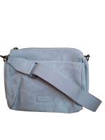 New Bags Schultertasche aus PU lightgrey