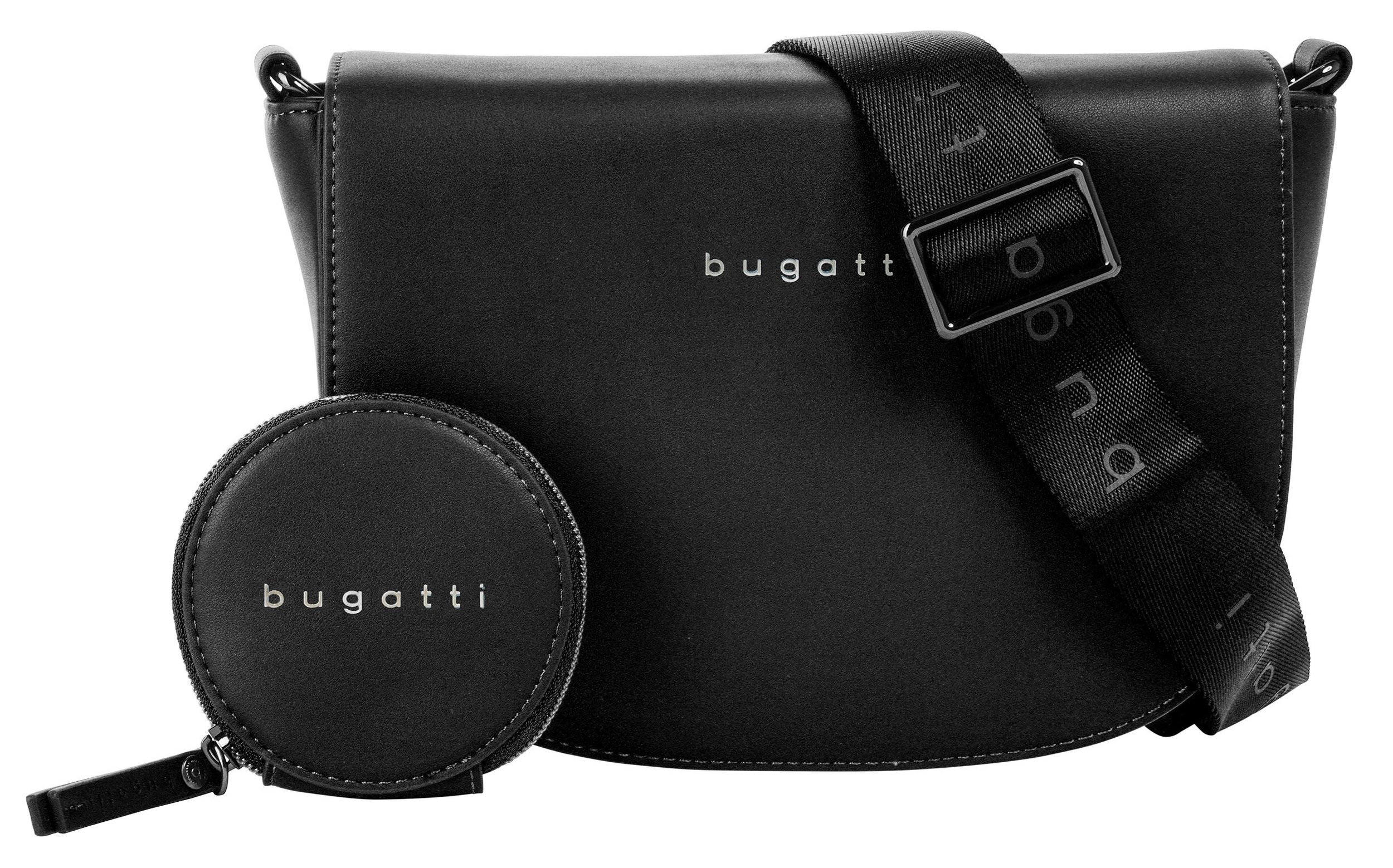 Bugatti 'Almata' Schultertasche Schwarz