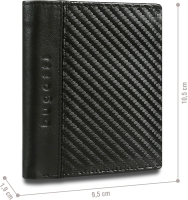 Bugatti 'Comet' Hochformatbörse Schwarz