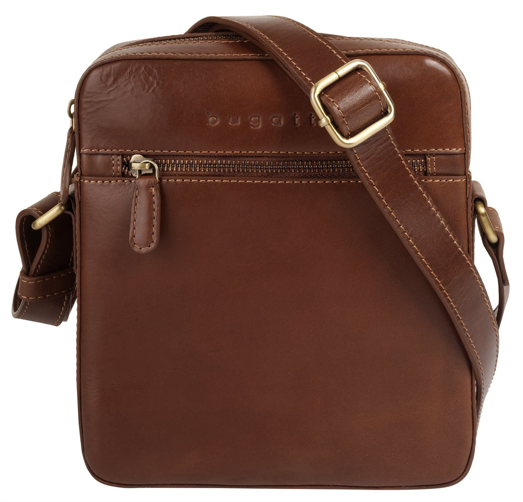 Bugatti 'Remo' Schultertasche Cognac