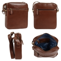 Bugatti 'Remo' Schultertasche Cognac