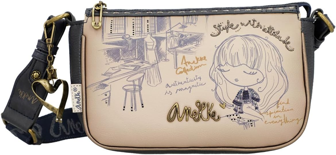 Anekke 'Mademoiselle' Damenschultertasche beige