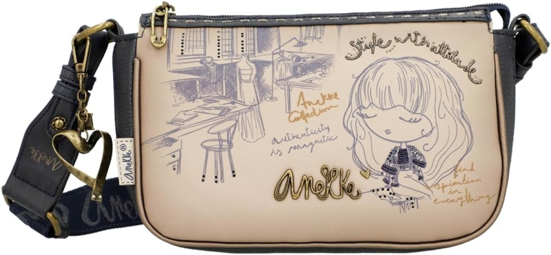 Anekke 'Mademoiselle' Damenschultertasche beige