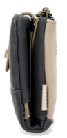 Anekke 'Mademoiselle' Damenlangbörse beige/blau