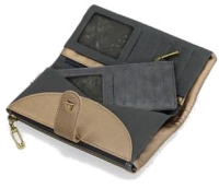 Anekke 'Mademoiselle' Damenlangbörse beige/blau