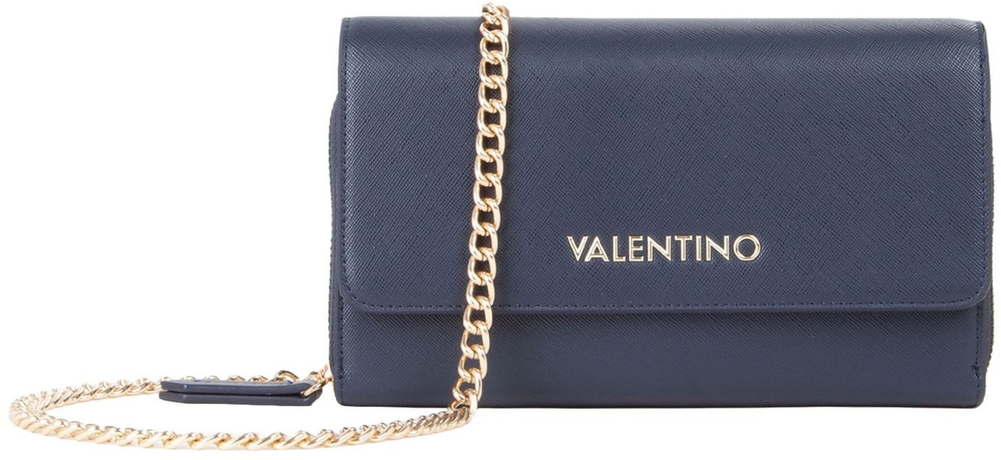 Valentino 'Zero Re' wallet with shoulder strap blu notte