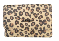New Design Börse aus Spinnstoff brown leo
