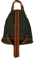 Dernier Rucksack aus PU Oliv Cogan