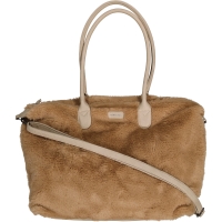New Bags Handtasche aus Spinnstoff Natur
