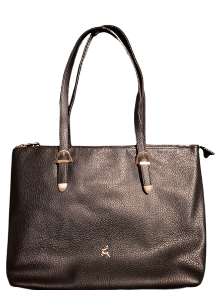 Prato 'LM Joyce' Shopper genarbtes PU black