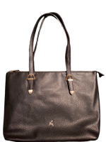Prato 'LM Joyce' Shopper genarbtes PU black