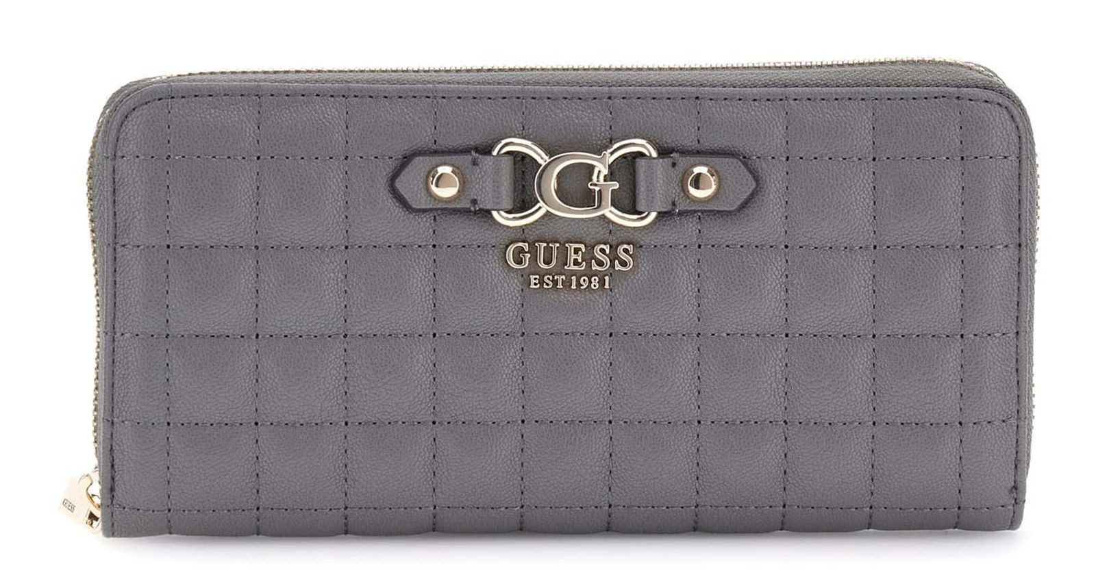 Guess 'Nadira'SLG large zip around Geldbörse grau