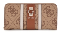 Guess 'Erenia SLG' Large Zip Around Damenbörse latte logo braun