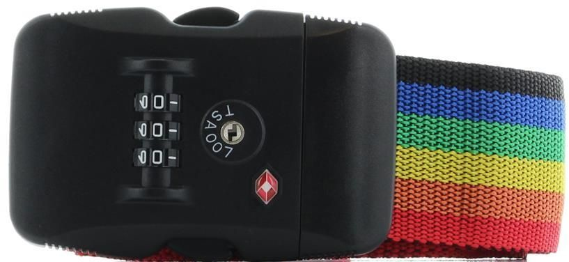 Franky 'KG03' Koffergurt mit Zahlenschloss TSA Multicolorcheck