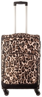 Franky Weichgepäck 4 Rad-Trolley L 79 cm 3,3kg 115/129l Leopard