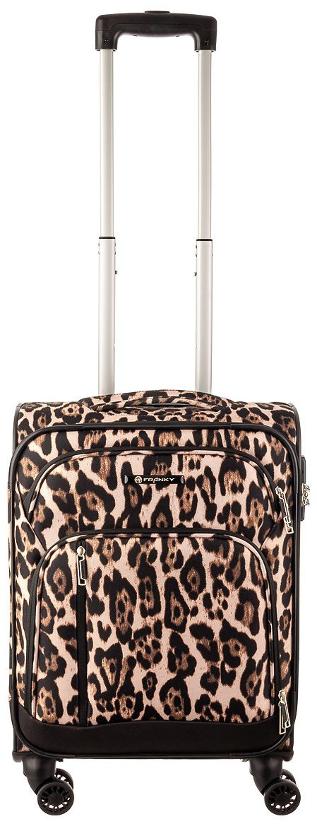 Franky Weichgepäck 4 Rad-Trolley S 55 cm 2,2kg 38l Leopard