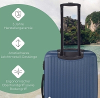 Travelite 'Bali' 4-Rad Trolley M 67cm 3,3kg 65l blau