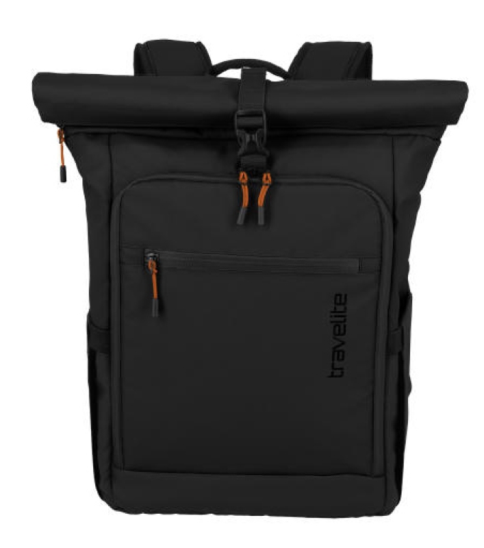 Travelite 'Briize' Roll-Up Rucksack M 24/30L Black