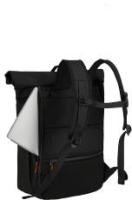 Travelite 'Briize' Roll-Up Rucksack M 24/30L Black