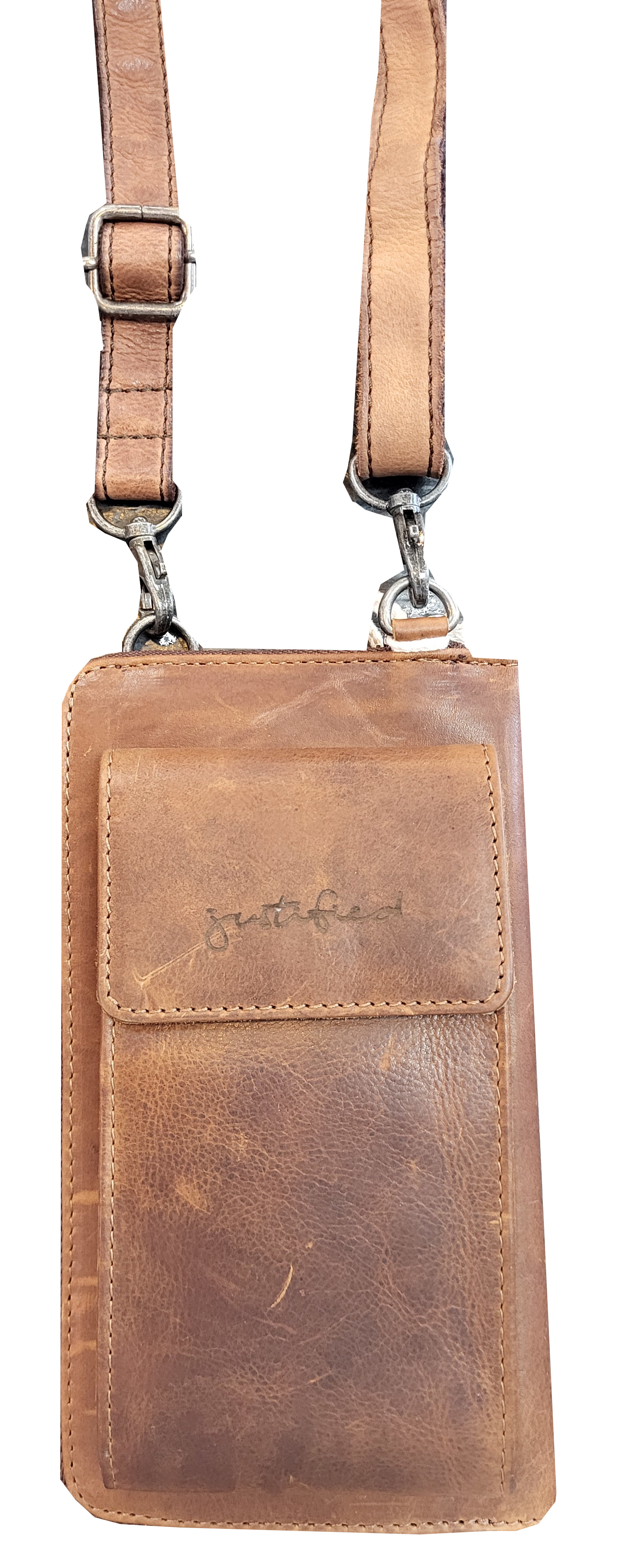 justifiedbags Nynke -Wallet Handy-/Börsentasche brown