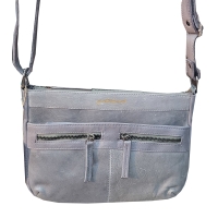 leather bags 'Penelope' Schultertasche S Antracite
