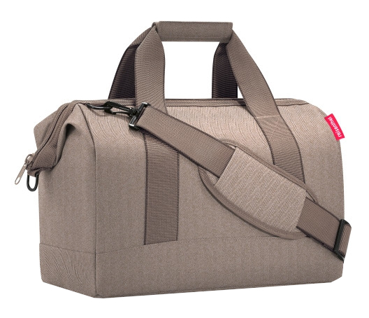 Reisenthel 'Allrounder M' Reisetasche 18L Herringbone Mokka