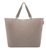 Reisenthel 'Shopper XL' Einkaufstasche groß 35L Herringbone Mokka