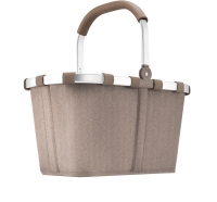 Reisenthel 'Carrybag' Einkaufskorb mit Alurahmen Herringbone Mokka