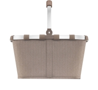 Reisenthel 'Carrybag' Einkaufskorb mit Alurahmen Herringbone Mokka