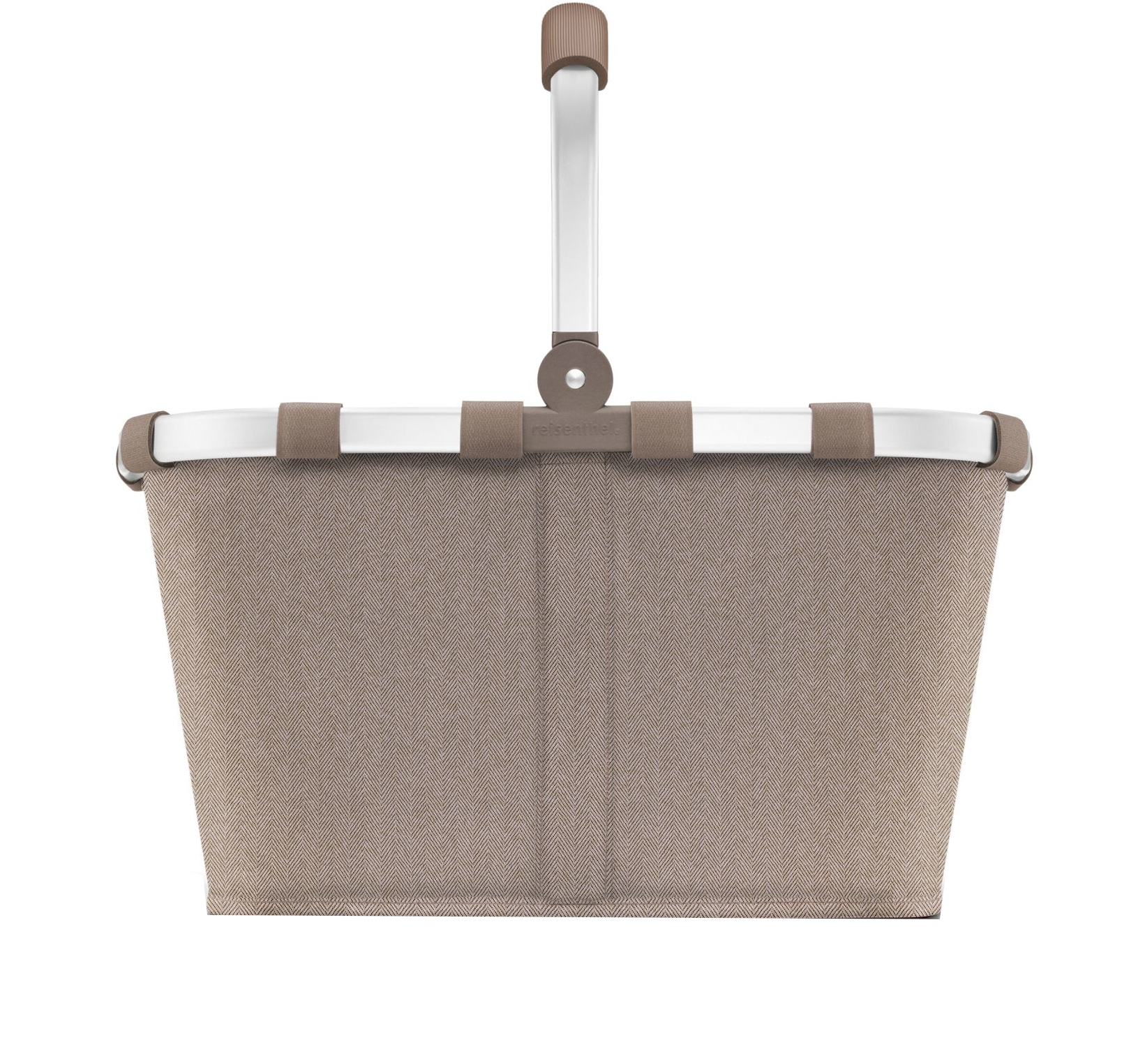 Reisenthel 'Carrybag' Einkaufskorb mit Alurahmen Herringbone Mokka Reisenthel 'Carrybag' Einkaufskorb mit Alurahmen Herringbone Mokka