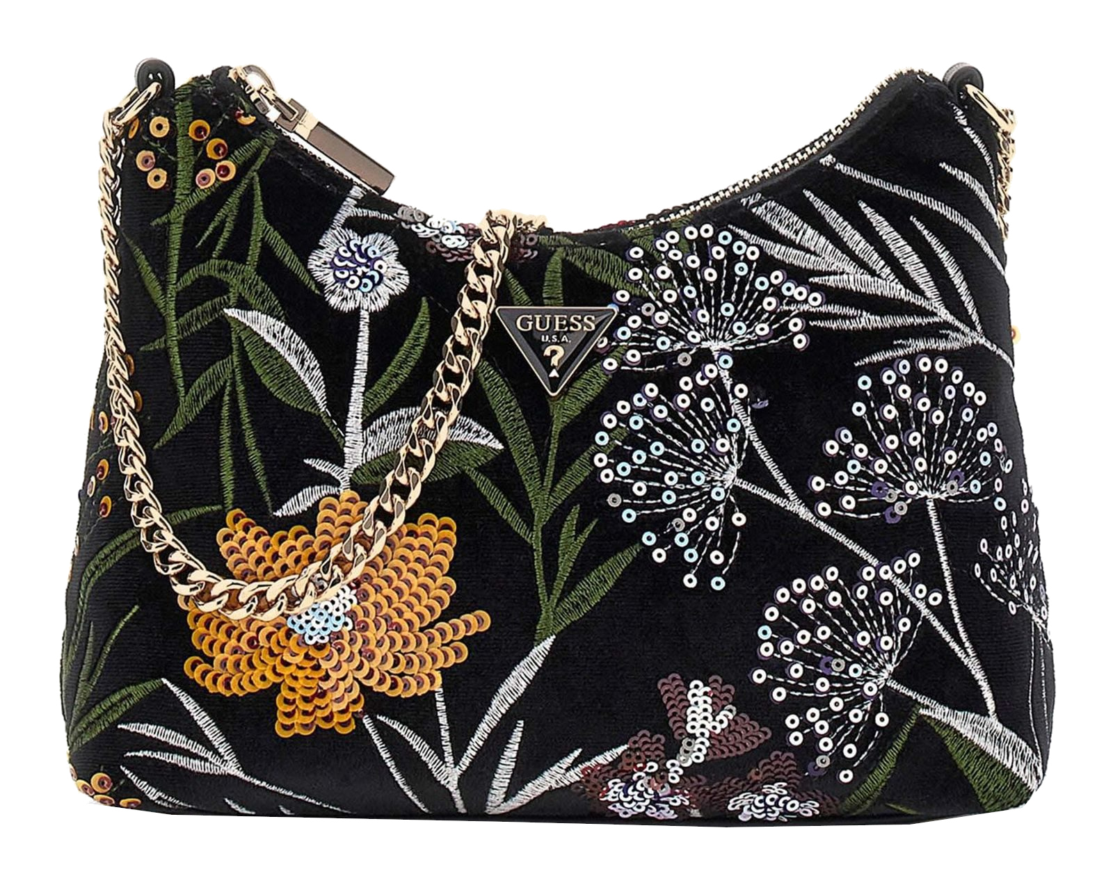 Guess 'Zalina Mini' Umhängetasche black/bunt