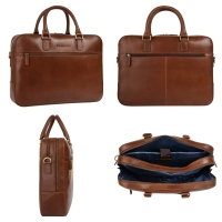 Bugatti 'Remo' Aktentasche cognac