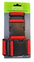 Worldpack Koffergurt mit Kreuzsystem feuerrot