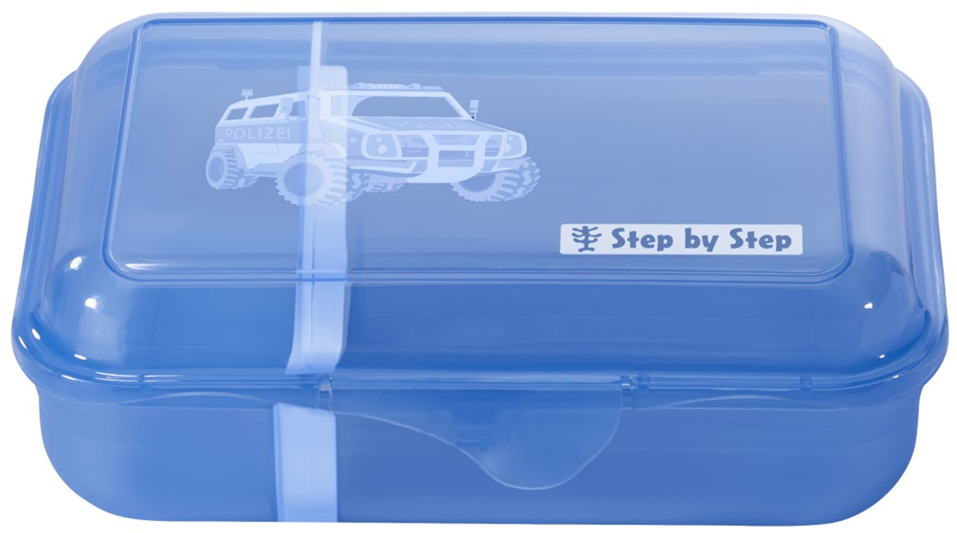 Step by Step 'Police Truck Charly' Lunchbox mit herausnehmbarer Trennwand 0,9l blau