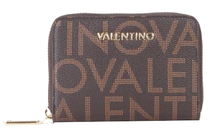 Valentino 'Regina Re' zip around wallet maro naturale