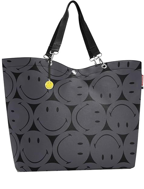 Reisenthel 'Shopper XL' Einkaufstasche Smiley Grey