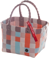 Witzgall 'ICE-BAG Flechttasche' Mini Kunststoff rose/weiß/orange/flieder licht- und farbecht