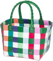 Witzgall 'ICE-BAG Flechttasche' Mini Kunststoff grün/weiß/lila/rot mix licht- und farbecht