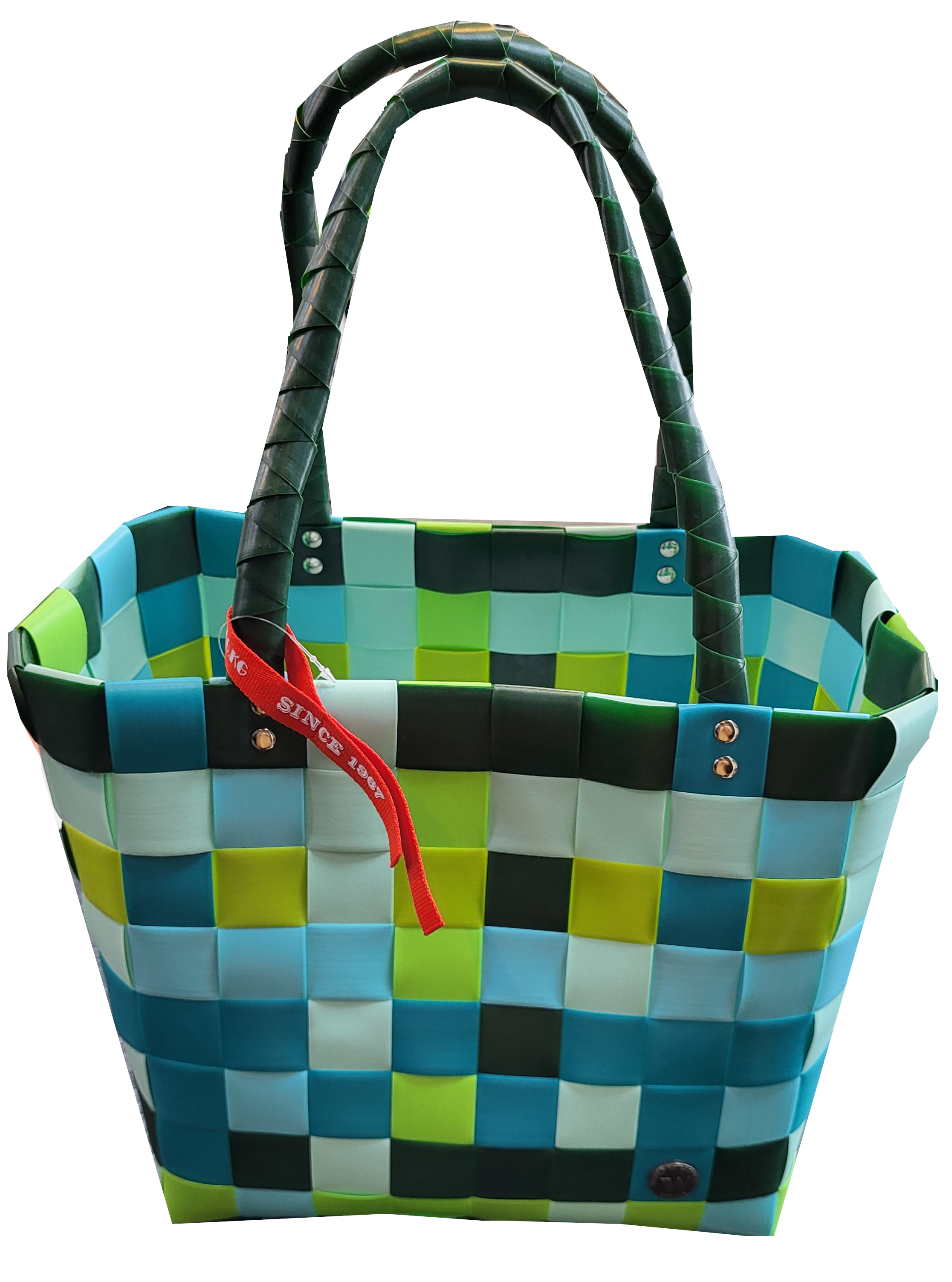 Witzgall 'ICE-BAG Flechttasche' Original Kunststoff türkis/mint/kiwi licht-und farbecht