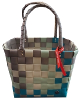 Witzgall 'ICE-BAG Flechttasche' Original Kunststoff mint/grau/türkis licht-und farbecht