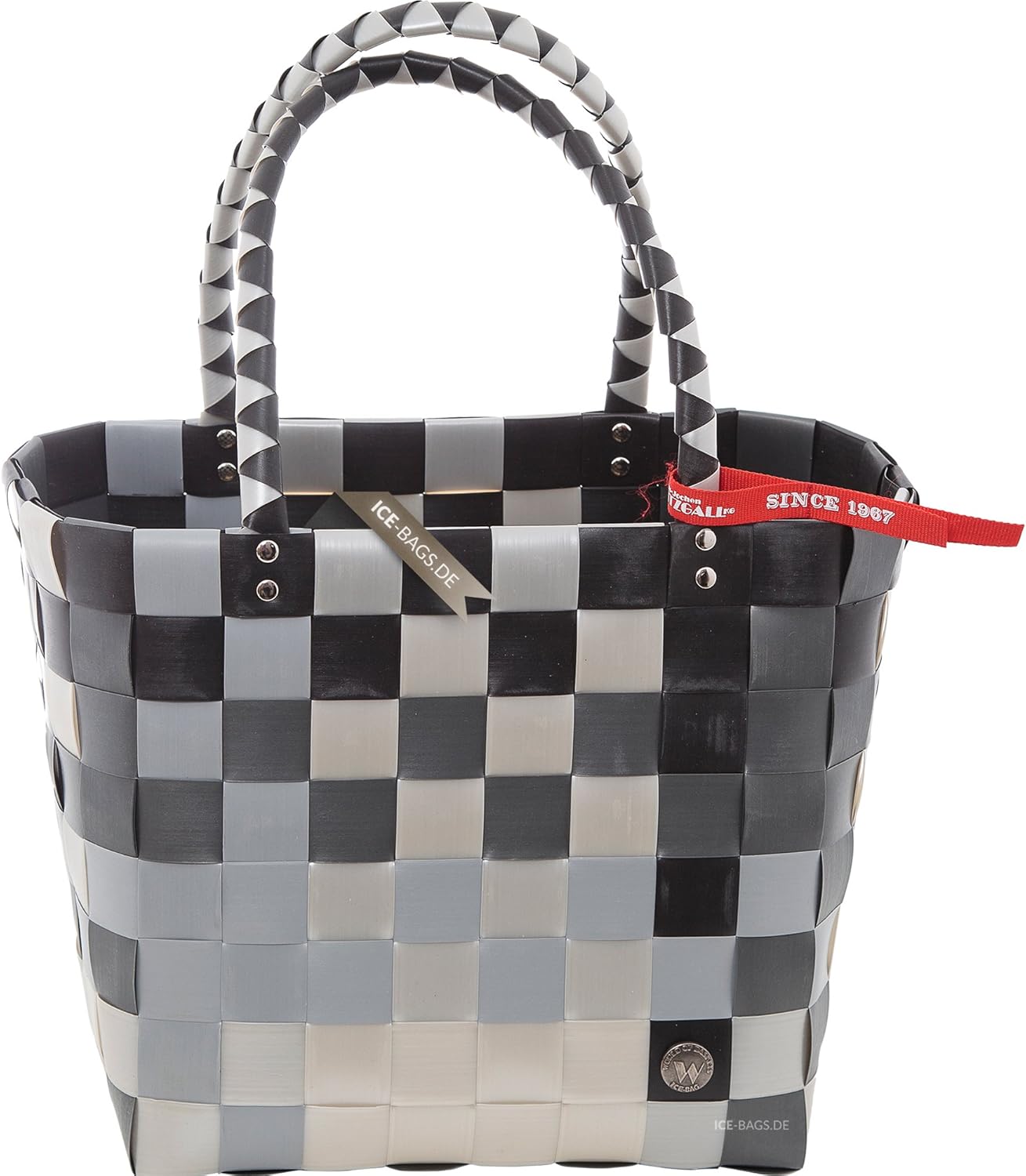 Witzgall 'ICE-BAG Flechttasche' Original Kunststoff grau/schwarz/weiß licht-und farbecht Witzgall 'ICE-BAG Flechttasche' Original Kunststoff grau/schwarz/weiß licht-und farbecht