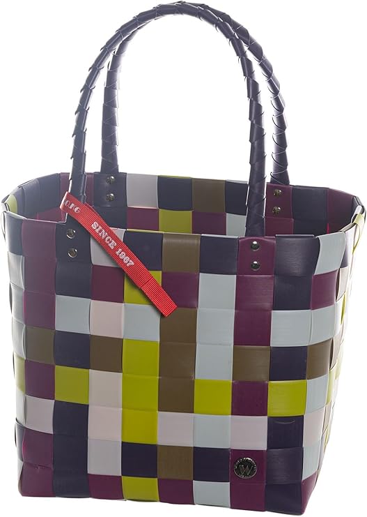 Witzgall 'ICE-BAG Flechttasche' Original Kunststoff kiwi/beere/braun licht-und farbecht