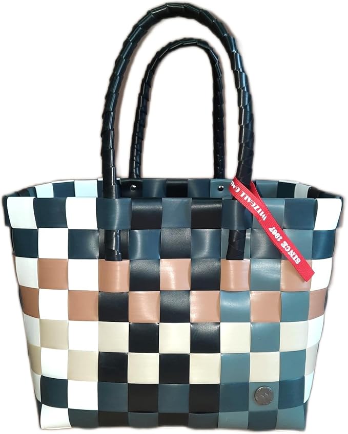 Witzgall 'ICE-BAG Flechttasche' Klassiker Kunststoff schwarz/beige/grau/camel licht-und farbecht