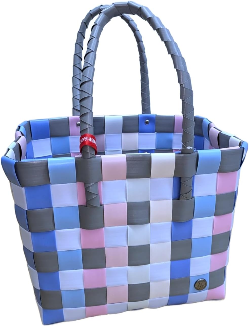 Witzgall 'ICE-BAG Flechttasche' Klassiker Kunststoff rose/bleu/natur/grau licht-und farbecht